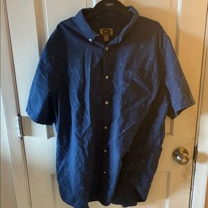 The Foundry Supply Co. Dark Blue Casual Button Down Shirt
